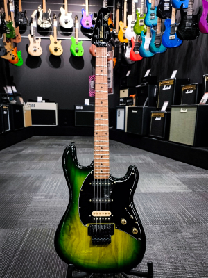 Ernie Ball Music Man Cutlass Floyd HSS with Locking Tremolo - Slymer Burst